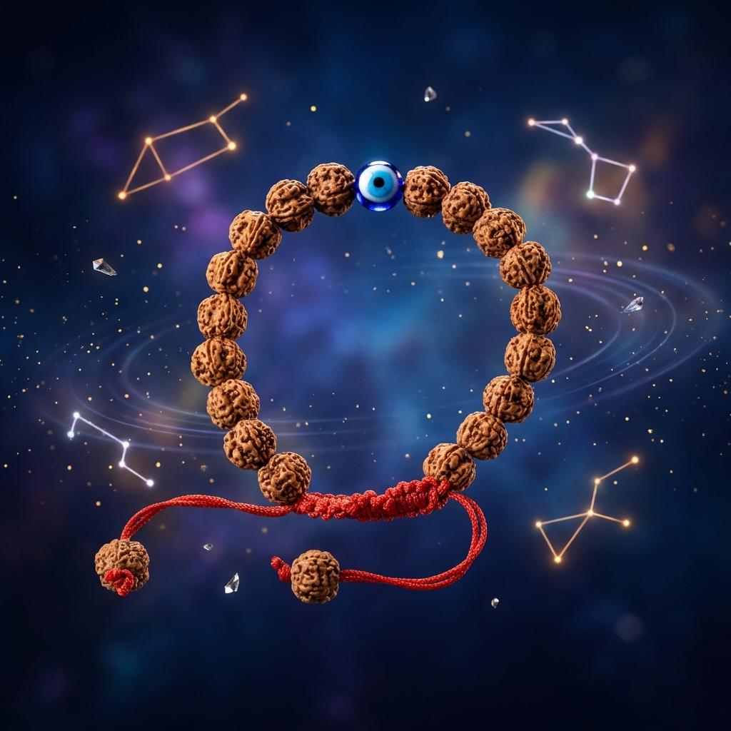 Bracelet with starry night background
