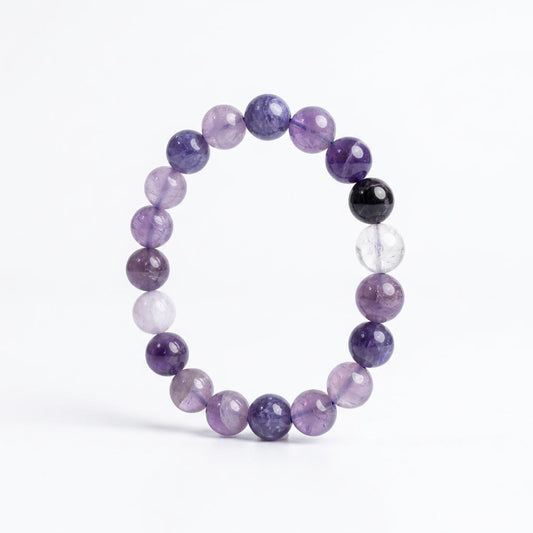 amethyst mystic band on whuite background